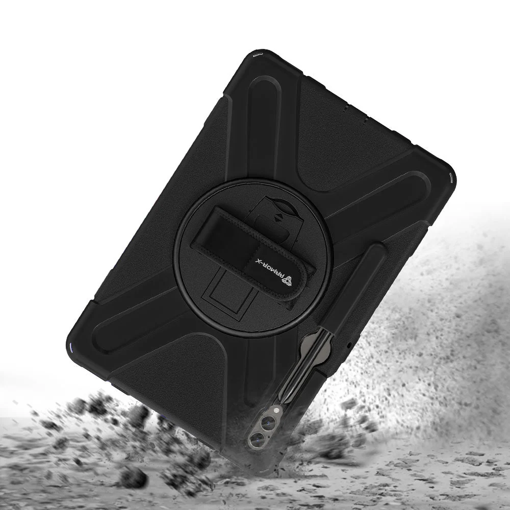 JLN-SS-X810 | Samsung Galaxy Tab S9 FE+ S9 FE Plus SM-X610 X616 X618 | Ultra 3 layers shockproof rugged case with hand strap and kick-stand - Image 7