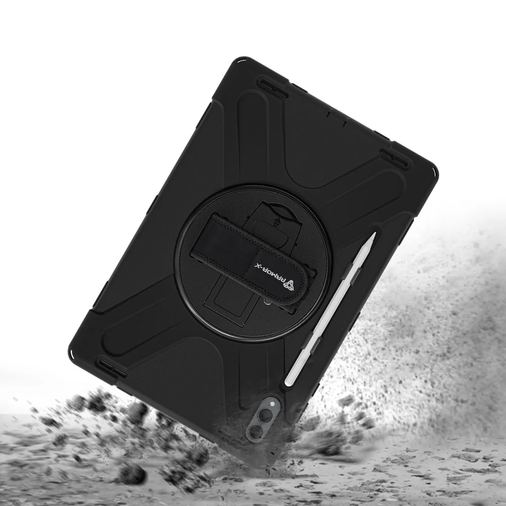 JLN-SS-X930 | Samsung Galaxy Tab S11 Ultra SM-X930 / X936 | Ultra 3 layers shockproof rugged case with hand strap and kick-stand - Image 6