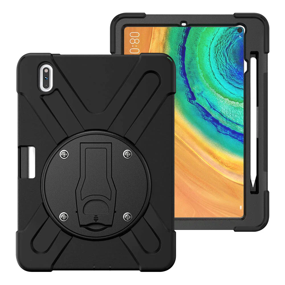 JVN-HW-MTPP-MRX | Huawei MatePad Pro 10.8 2019 (MRX-W09/W19 MRX-AL09/19) | Ultra 3 Layers Shockproof Rugged Case With VESA 75x75mm Mounting Holes & Kick-stand