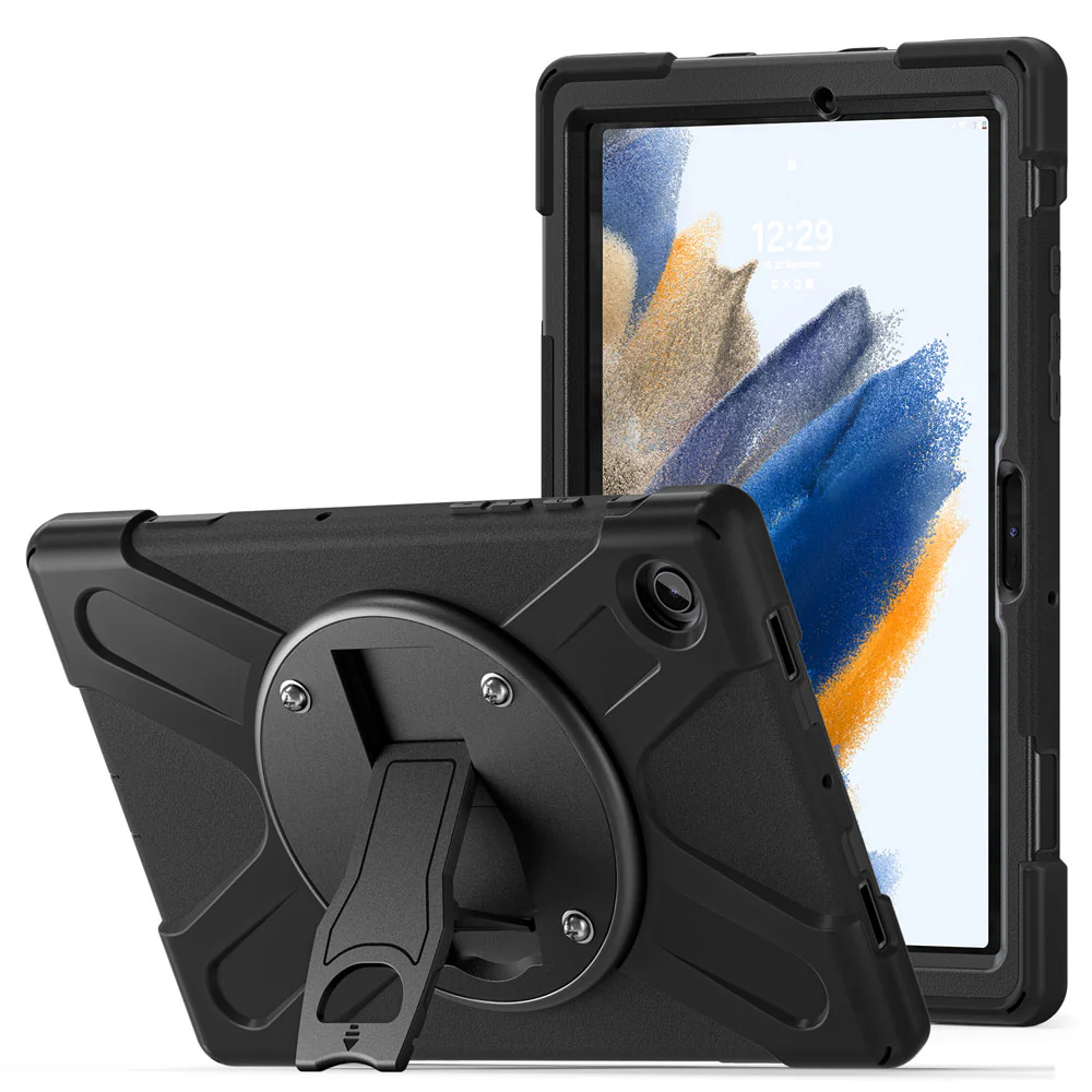 JVN-SS-X205 | Samsung Galaxy Tab A8 SM-X200 / X205 | Ultra 3 Layers Shockproof Rugged Case With VESA 75x75mm Mounting Holes & Kick-stand - Image 7