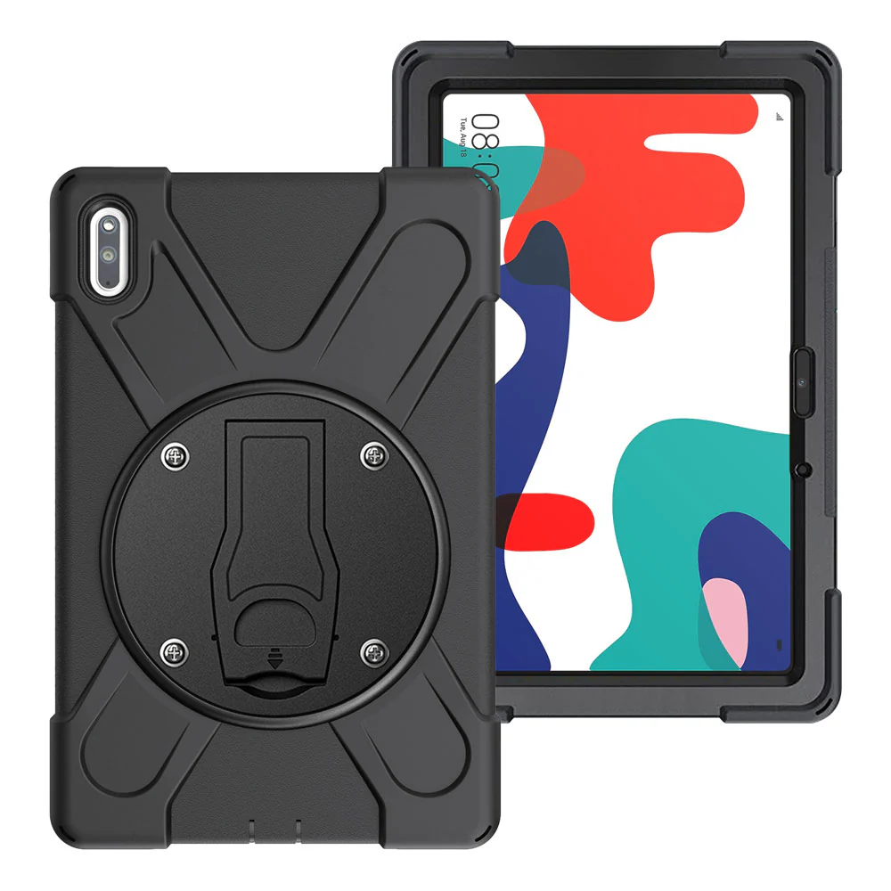 JVN-HW-MTP_BAH3 | Huawei MatePad 10.4 BAH3-W09 / BAH3-AL00 | Ultra 3 Layers Shockproof Rugged Case With VESA 75x75mm Mounting Holes & Kick-stand
