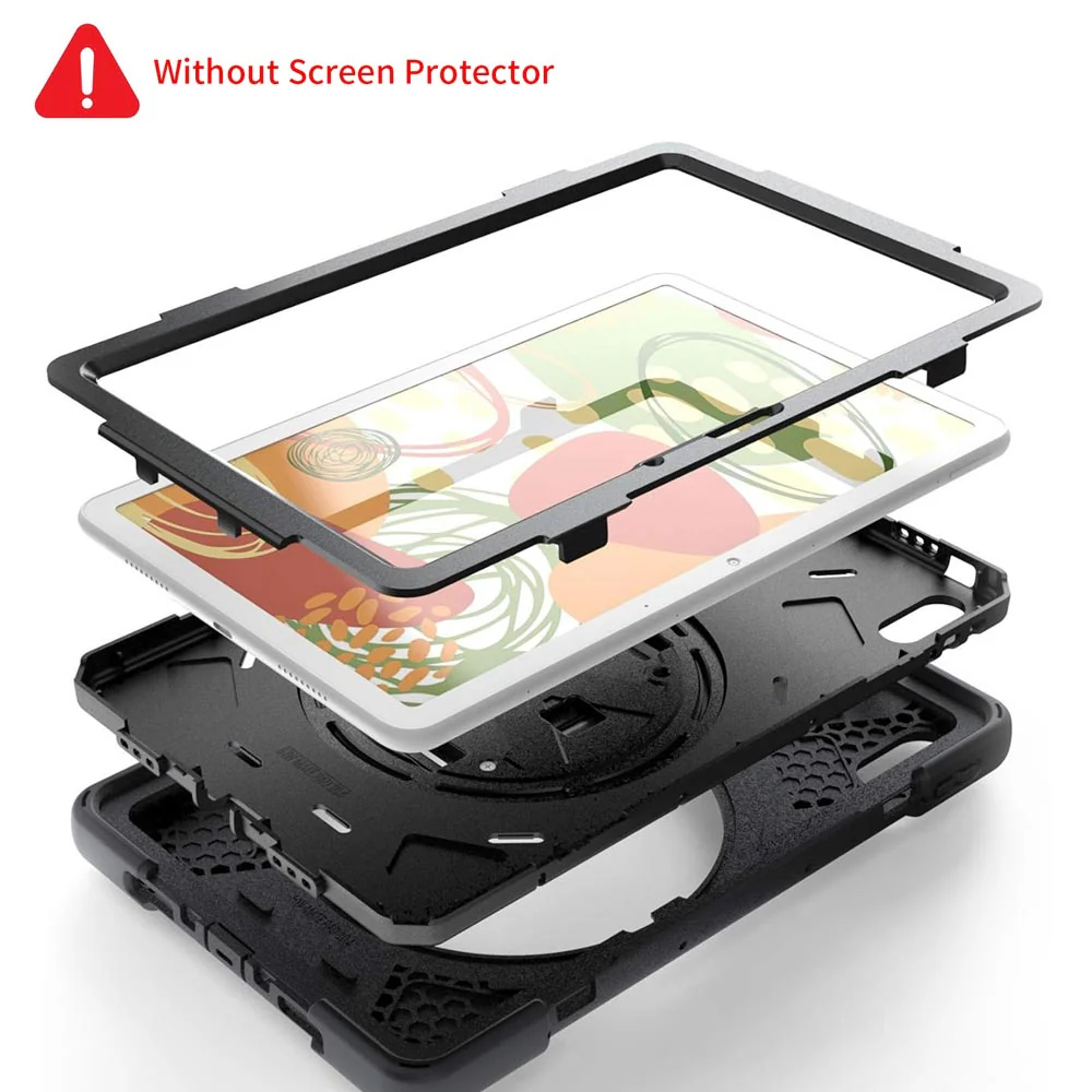 JVN-HW-MTP_BAH3 | Huawei MatePad 10.4 BAH3-W09 / BAH3-AL00 | Ultra 3 Layers Shockproof Rugged Case With VESA 75x75mm Mounting Holes & Kick-stand - Image 6