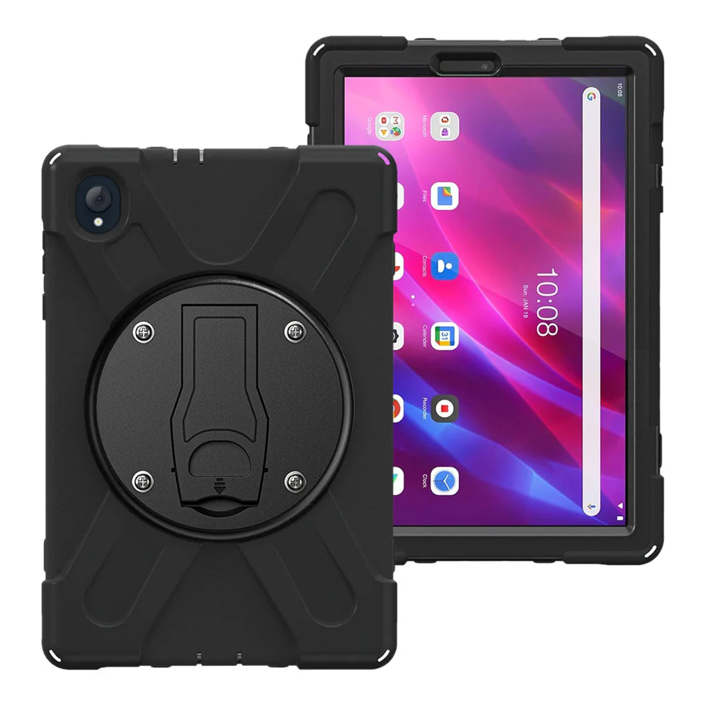 JVN-LN-K10 | Lenovo Tab K10 ( TB-X6C6F/X/L TB-X6C6NBF/X/L ) | Ultra 3 Layers Shockproof Rugged Case With VESA 75x75mm Mounting Holes & Kick-stand