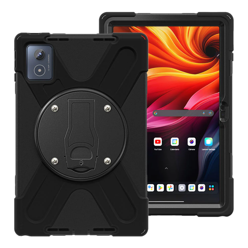 JVN-LN-K11PL | Lenovo Tab K11 Plus TB352 | Ultra 3 Layers Shockproof Rugged Case With VESA 75x75mm Mounting Holes & Kick-stand