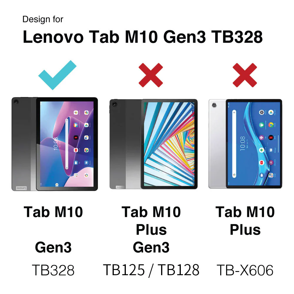 JVN-LN-M10-V3 | Lenovo Tab M10 ( Gen3 ) TB328 | Ultra 3 Layers Shockproof Rugged Case With VESA 75x75mm Mounting Holes & Kick-stand - Image 4