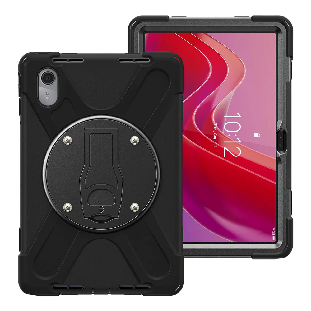 JVN-LN-M11 | Lenovo Tab M11 / K11 TB330 | Ultra 3 Layers Shockproof Rugged Case With VESA 75x75mm Mounting Holes & Kick-stand