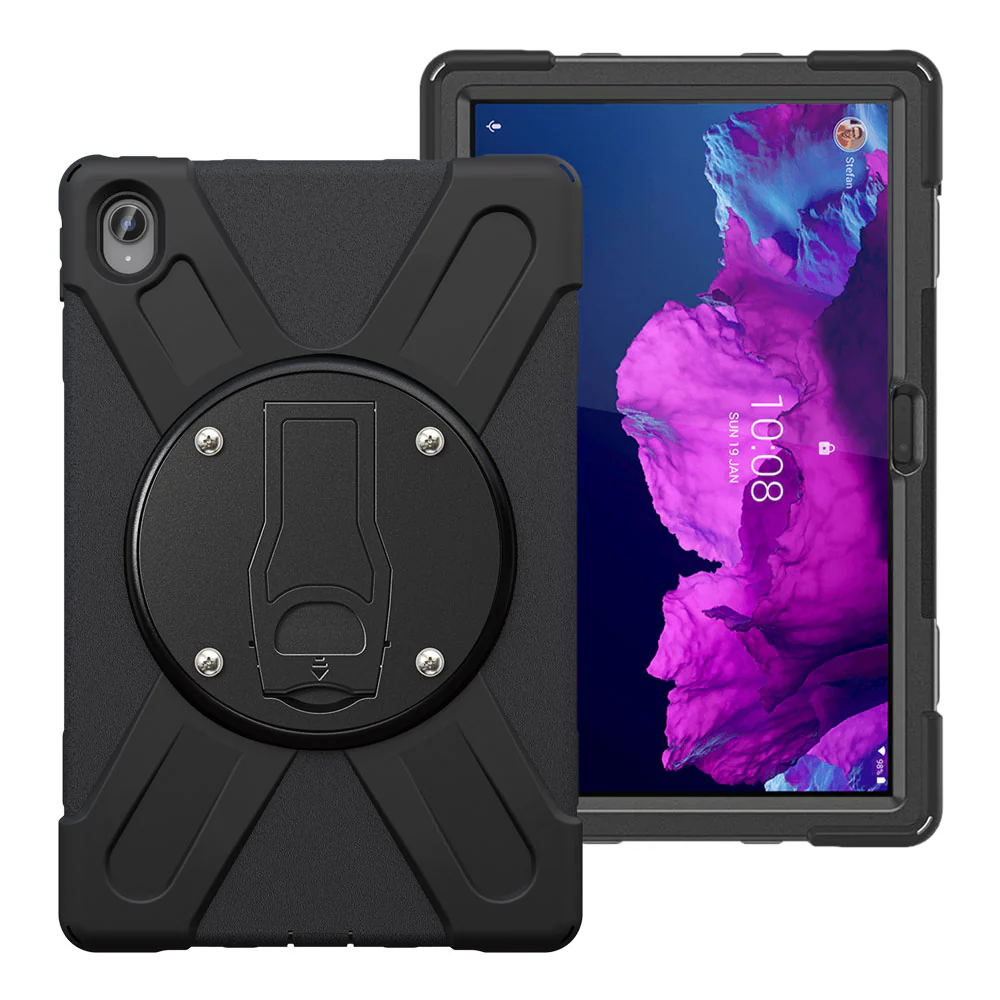 JVN-LN-P11 | Lenovo Tab P11 Plus TB-J616 | Ultra 3 Layers Shockproof Rugged Case With VESA 75x75mm Mounting Holes & Kick-stand