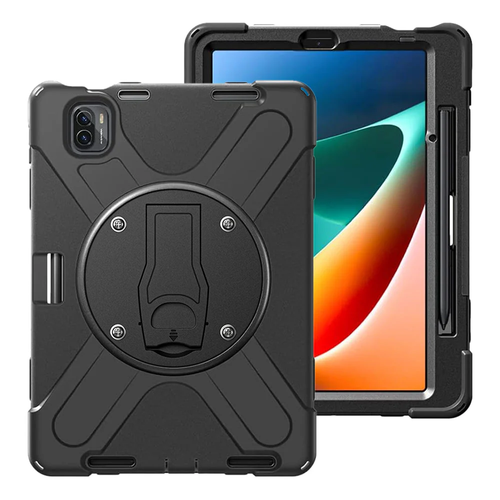 JVN-Mi-PAD5 | Xiaomi Mi Pad 5 / 5 Pro 11" | Ultra 3 Layers Shockproof Rugged Case With VESA 75x75mm Mounting Holes & Kick-stand