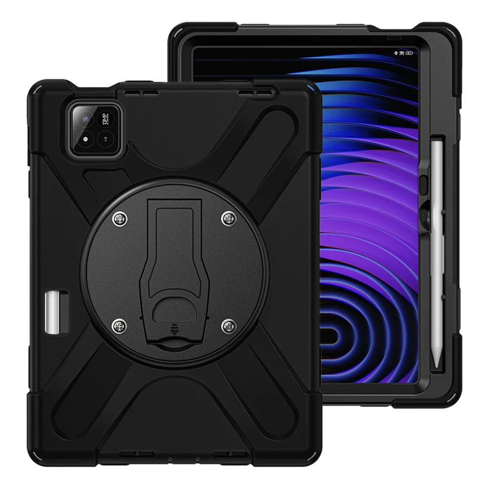JVN-Mi-PAD7 | Xiaomi Pad 7 / 7 Pro | Ultra 3 Layers Shockproof Rugged Case With VESA 75x75mm Mounting Holes & Kick-stand