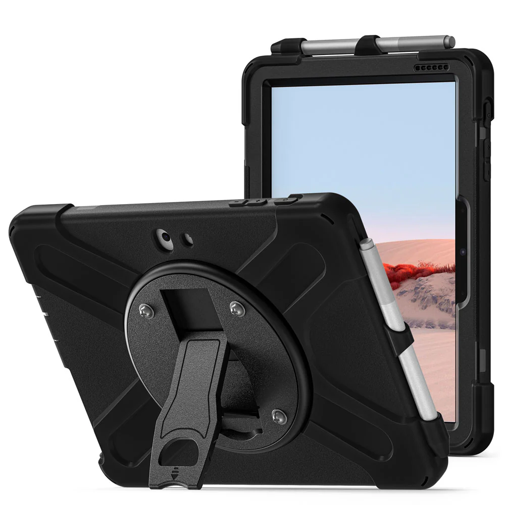 JVN-MS-SFGO | Microsoft Surface Go 4 / Go 3 / Go 2 / Go | Ultra 3 Layers Shockproof Rugged Case With VESA 75x75mm Mounting Holes & Kick-stand - Image 8