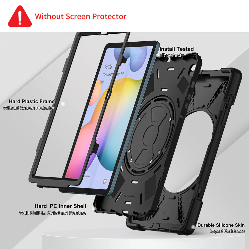 JVN-SS-S4 | Samsung Galaxy Tab S4 10.5 T830 T835 | Ultra 3 Layers Shockproof Rugged Case With VESA 75x75mm Mounting Holes & Kick-stand - Image 6