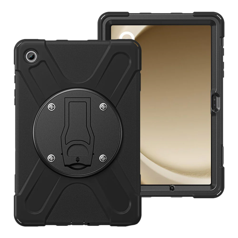 JVN-SS-X230 | Samsung Galaxy Tab A11+ A11 Plus ( 11" ) SM-X230 / SM-X235 / SM-X236 / SM-X238 | Ultra 3 Layers Shockproof Rugged Case With VESA 75x75mm Mounting Holes & Kick-stand