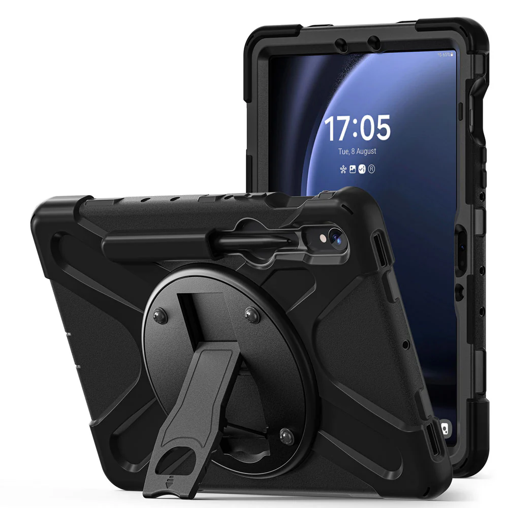 JVN-SS-X710 | Samsung Galaxy Tab S10 FE SM-X520 X526 X528 / S10 Lite SM-X400 X406 | Ultra 3 Layers Shockproof Rugged Case With VESA 75x75mm Mounting Holes & Kick-stand - Image 8