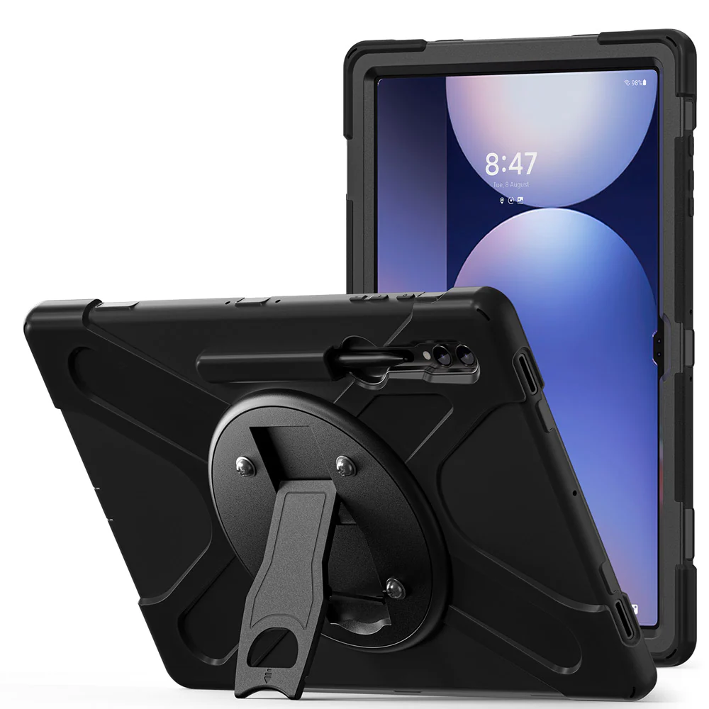 JVN-SS-X910 | Samsung Galaxy Tab S10 Ultra SM-X920 / X926B | Ultra 3 Layers Shockproof Rugged Case With VESA 75x75mm Mounting Holes & Kick-stand - Image 7