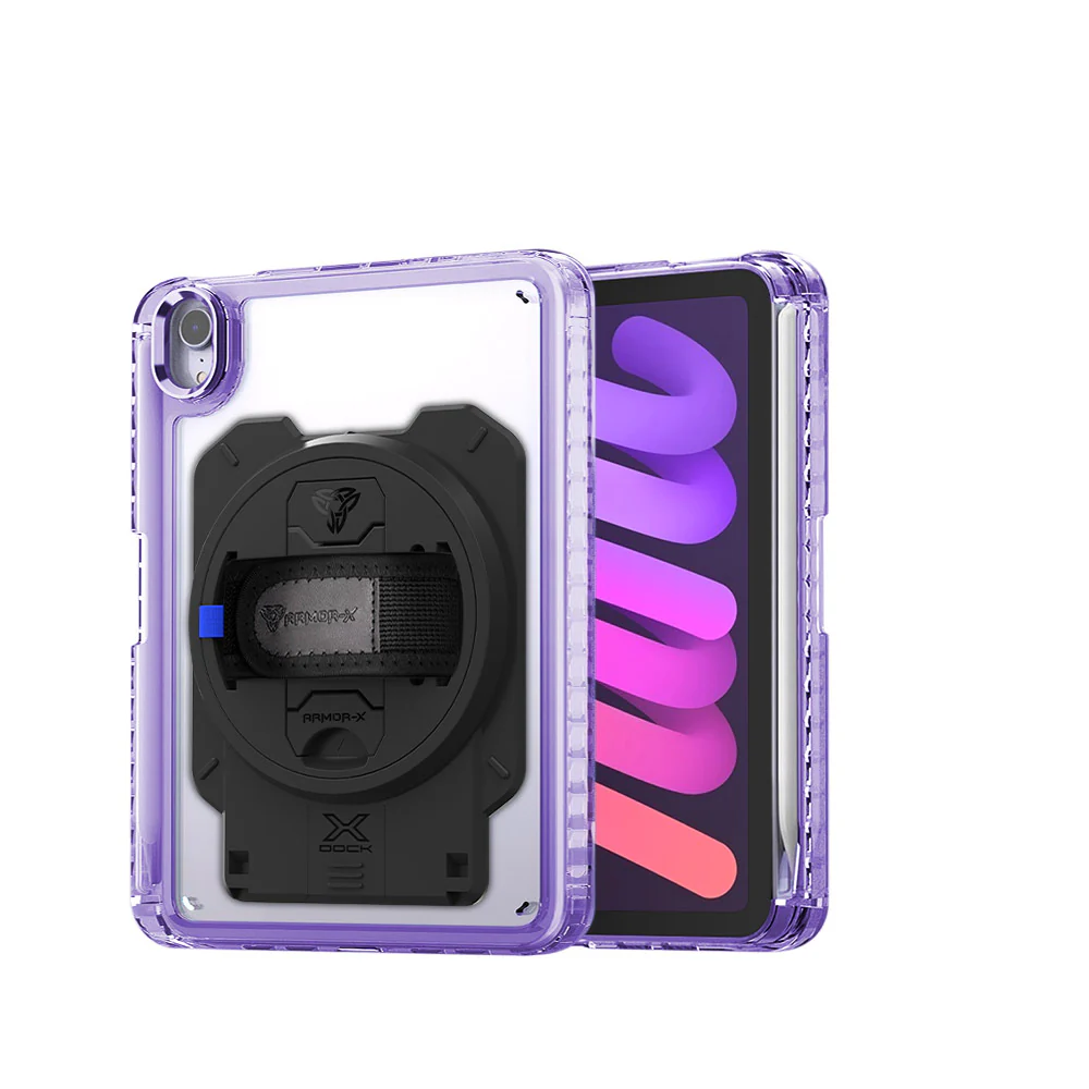 KAN-iPad-M6 | iPad mini 6 | Transparent Protective Rugged Case With X-DOCK Modular Eco-System - Image 12