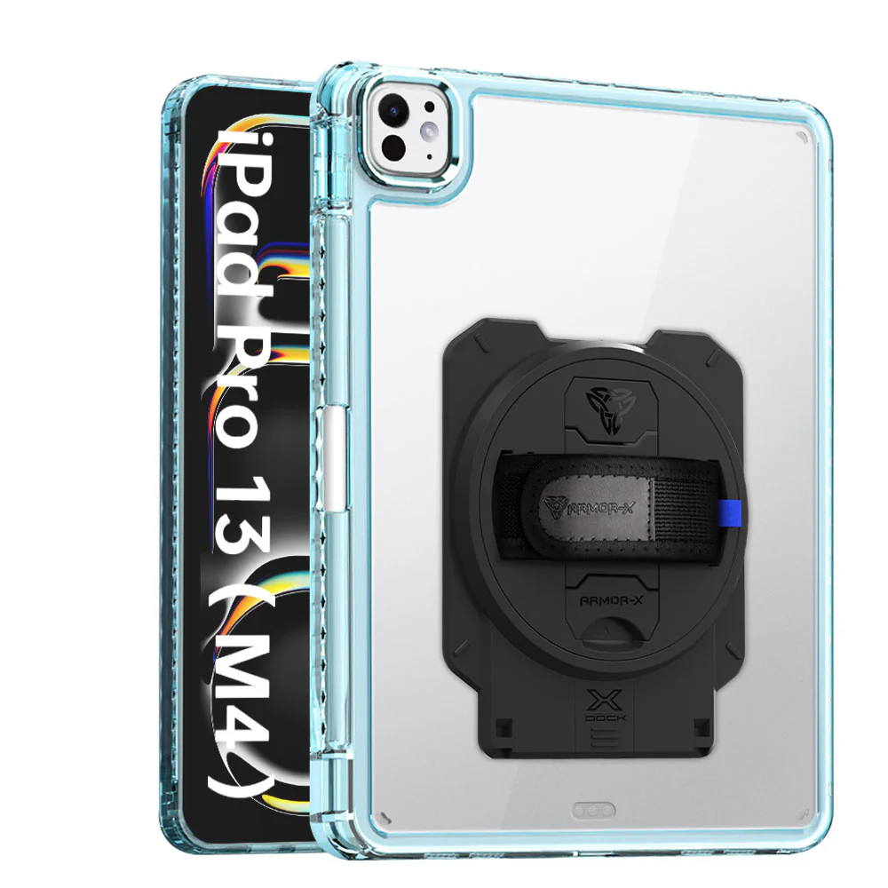KAN-iPad-PR10 | iPad Pro 13 (M4) / (M5) | Transparent Protective Rugged Case With X-DOCK Modular Eco-System - Image 13