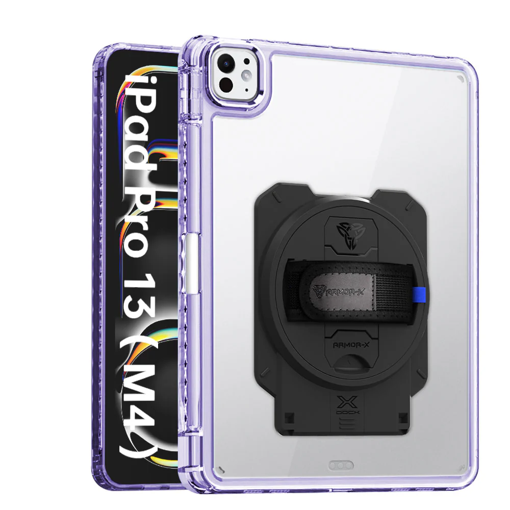 KAN-iPad-PR10 | iPad Pro 13 (M4) / (M5) | Transparent Protective Rugged Case With X-DOCK Modular Eco-System - Image 14