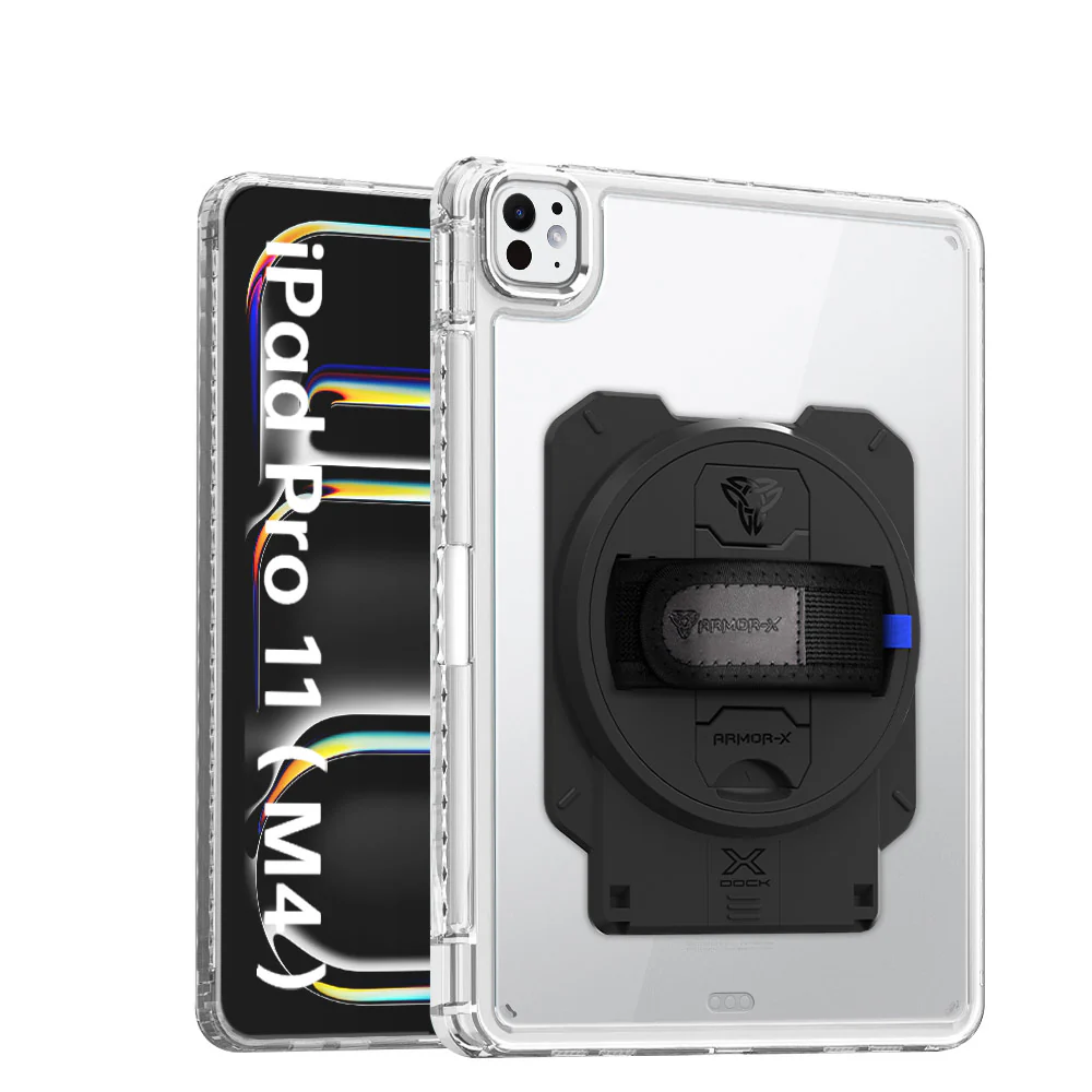 KAN-iPad-PR11 | iPad Pro 11 (M4) / (M5) | Transparent Protective Rugged Case With X-DOCK Modular Eco-System - Image 12