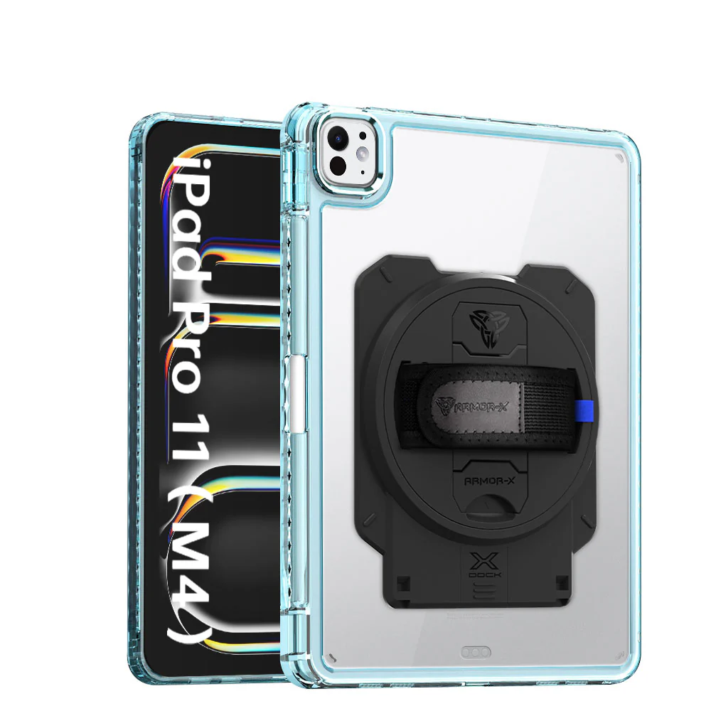 KAN-iPad-PR11 | iPad Pro 11 (M4) / (M5) | Transparent Protective Rugged Case With X-DOCK Modular Eco-System - Image 13