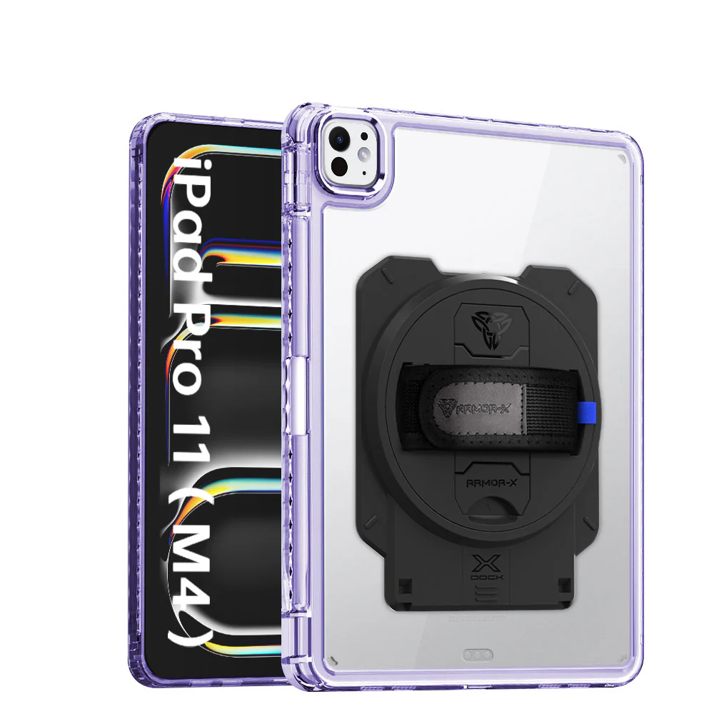 KAN-iPad-PR11 | iPad Pro 11 (M4) / (M5) | Transparent Protective Rugged Case With X-DOCK Modular Eco-System - Image 14