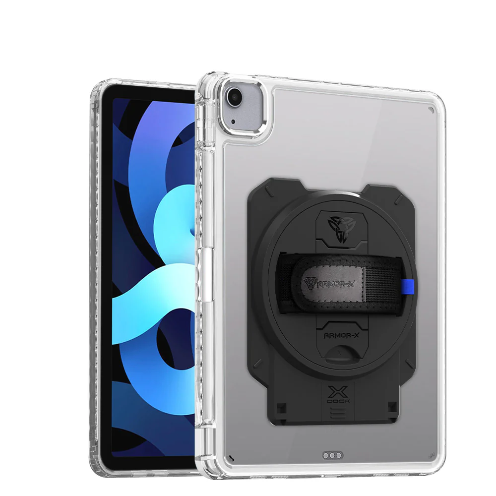 KAN-iPad-PR6 | iPad Air 4 2020 / iPad Air 5 2022 | Transparent Protective Rugged Case With X-DOCK Modular Eco-System - Image 12
