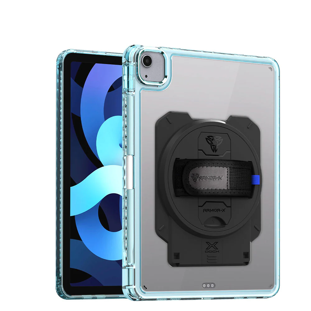KAN-iPad-PR6 | iPad Air 4 2020 / iPad Air 5 2022 | Transparent Protective Rugged Case With X-DOCK Modular Eco-System - Image 13