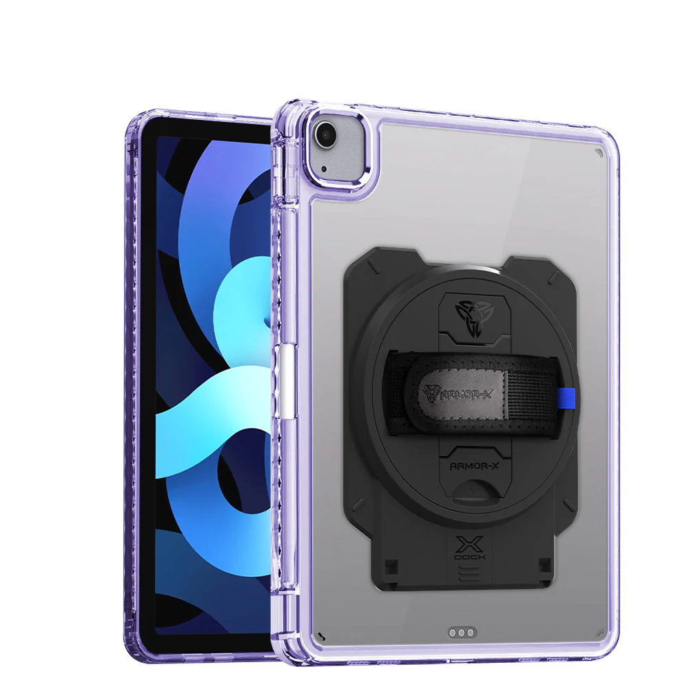 KAN-iPad-PR6 | iPad Air 4 2020 / iPad Air 5 2022 | Transparent Protective Rugged Case With X-DOCK Modular Eco-System - Image 14
