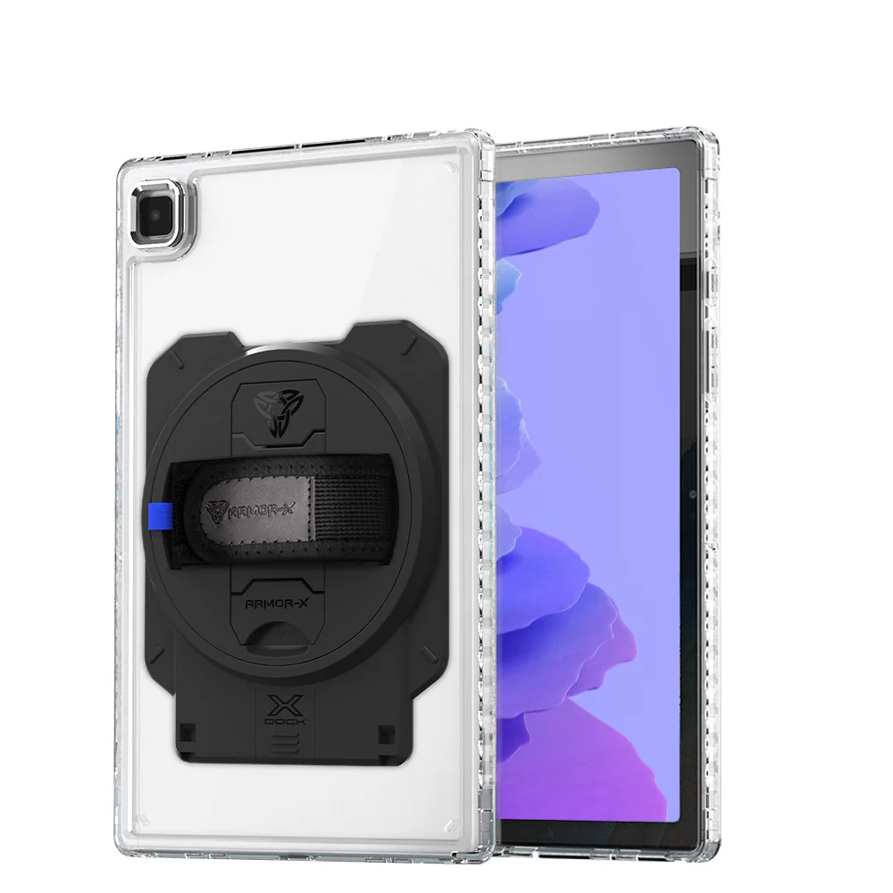 KAN-SS-T500 | Samsung Galaxy Tab A7 10.4 SM-T500 T505 T507 (2020) / A7 10.4 SM-T509 (2022) | Transparent Protective Rugged Case With X-DOCK Modular Eco-System - Image 12