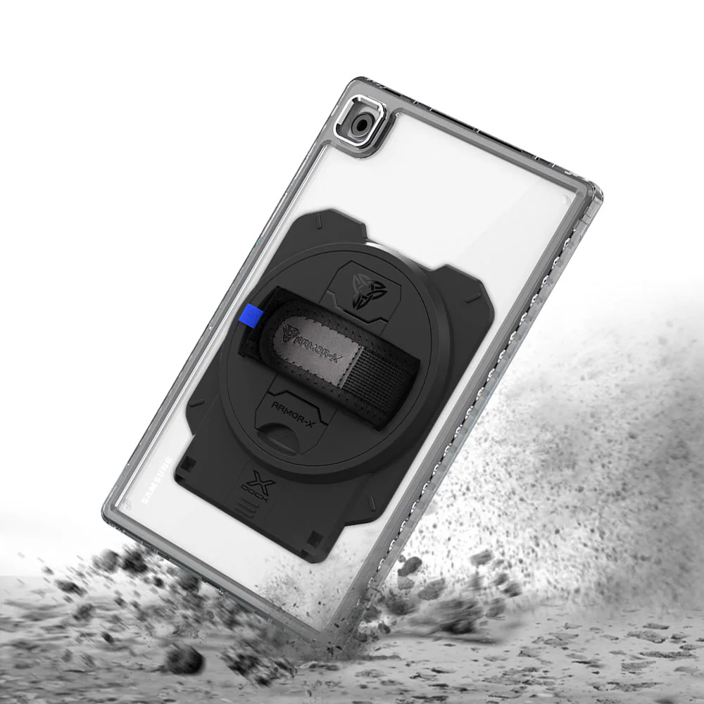 KAN-SS-X205 | Samsung Galaxy Tab A8 SM-X200 / X205 | Transparent Protective Rugged Case With X-DOCK Modular Eco-System - Image 11