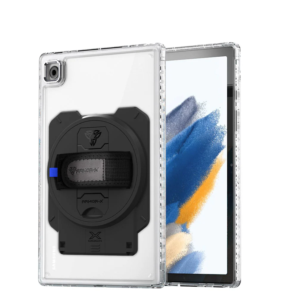 KAN-SS-X205 | Samsung Galaxy Tab A8 SM-X200 / X205 | Transparent Protective Rugged Case With X-DOCK Modular Eco-System - Image 12