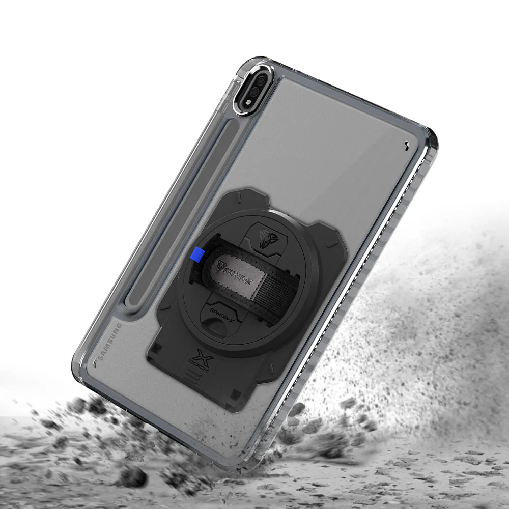 KAN-SS-X700 | Samsung Galaxy Tab S7 SM-T870 / SM-T875 / SM-T876B | Transparent Protective Rugged Case With X-DOCK Modular Eco-System - Image 12