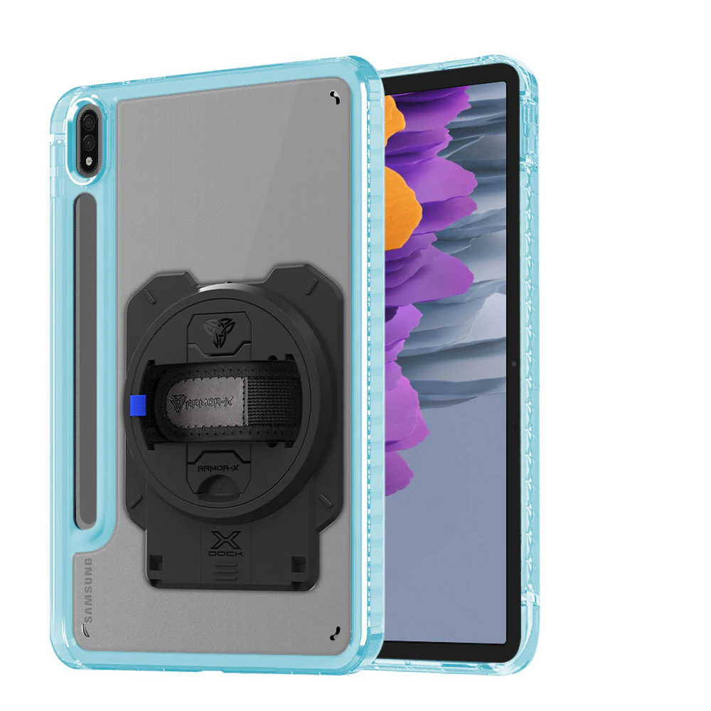 KAN-SS-X700 | Samsung Galaxy Tab S7 SM-T870 / SM-T875 / SM-T876B | Transparent Protective Rugged Case With X-DOCK Modular Eco-System - Image 14