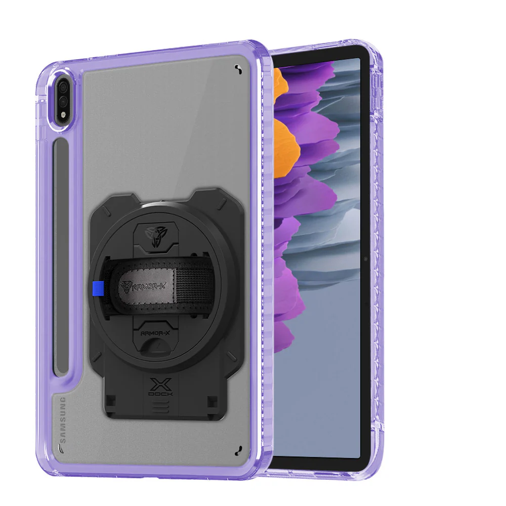KAN-SS-X700 | Samsung Galaxy Tab S7 SM-T870 / SM-T875 / SM-T876B | Transparent Protective Rugged Case With X-DOCK Modular Eco-System - Image 15