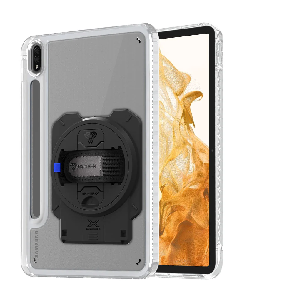 KAN-SS-X700 | Samsung Galaxy Tab S8 SM-X700 / SM-X706 | Transparent Protective Rugged Case With X-DOCK Modular Eco-System - Image 12