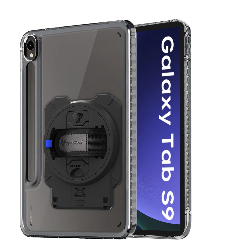 KAN-SS-X710 | Samsung Galaxy Tab S9 SM-X710 / X716 / X718 | Transparent Protective Rugged Case With X-DOCK Modular Eco-System