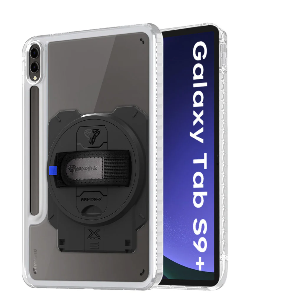KAN-SS-X810 | Samsung Galaxy Tab S9+ S9 Plus SM-X810 / X816 / X818 | Transparent Protective Rugged Case With X-DOCK Modular Eco-System - Image 12