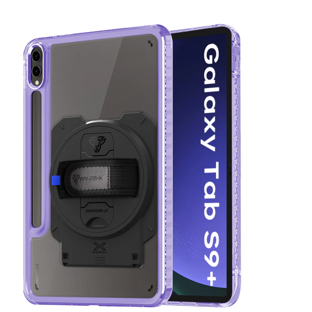 KAN-SS-X810 | Samsung Galaxy Tab S9+ S9 Plus SM-X810 / X816 / X818 | Transparent Protective Rugged Case With X-DOCK Modular Eco-System - Image 14
