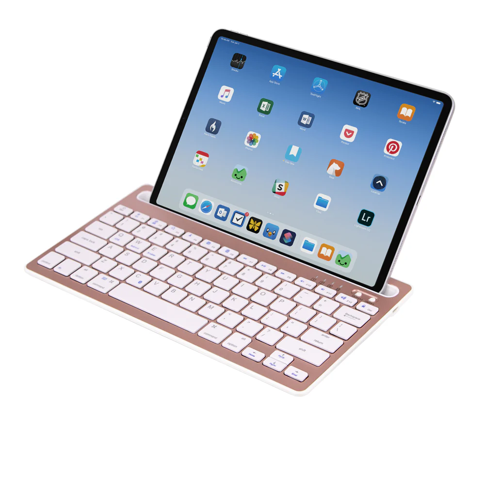 KBA-05 | Dual Channel Bluetooth Keyboard w/ Phone & Tablet Holder - Image 10
