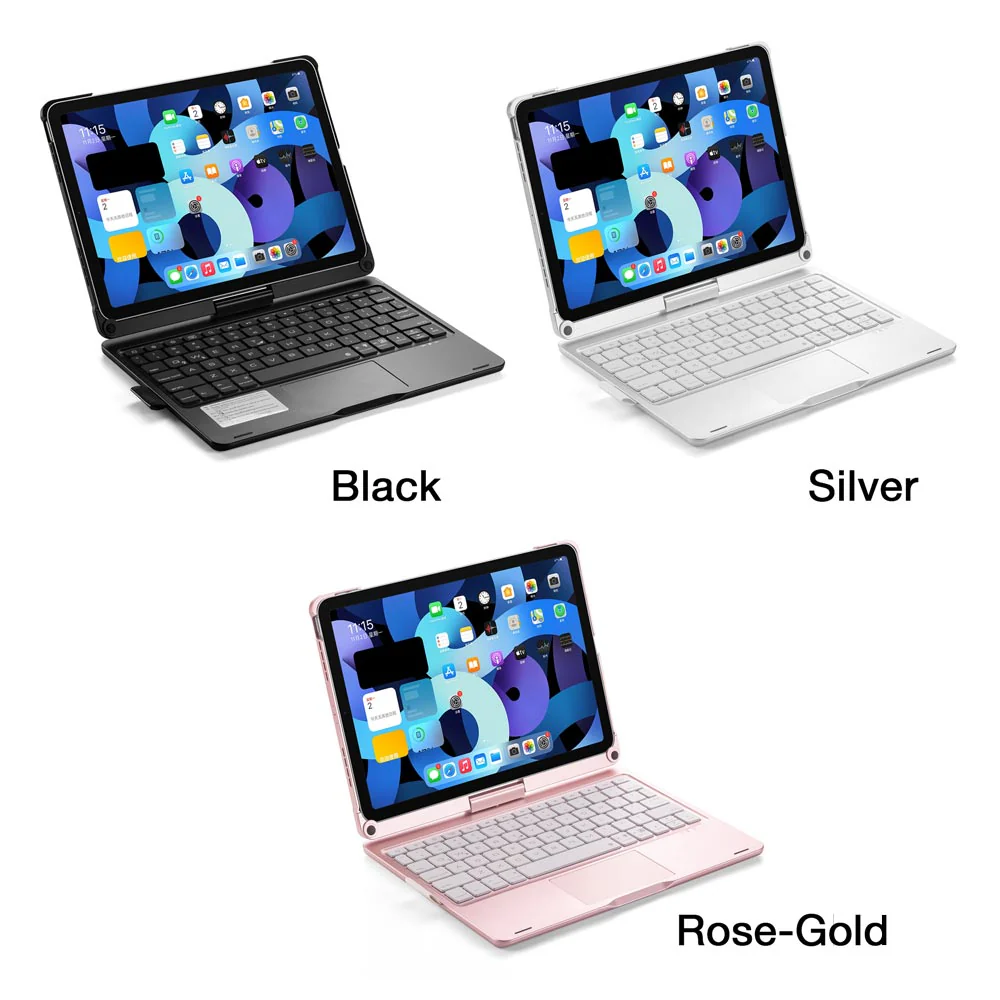 KBA-08_A4 | iPad Air 11 (M2) / (M3) / (M4) & iPad 11-Inch (11th Gen / A16) & iPad 10.9 (10th Gen.) & iPad Air 4 / Air 5 & iPad Pro 11 ( 2nd / 3rd / 4th Gen. ) | Keyboard Case with Touchpad - Image 10