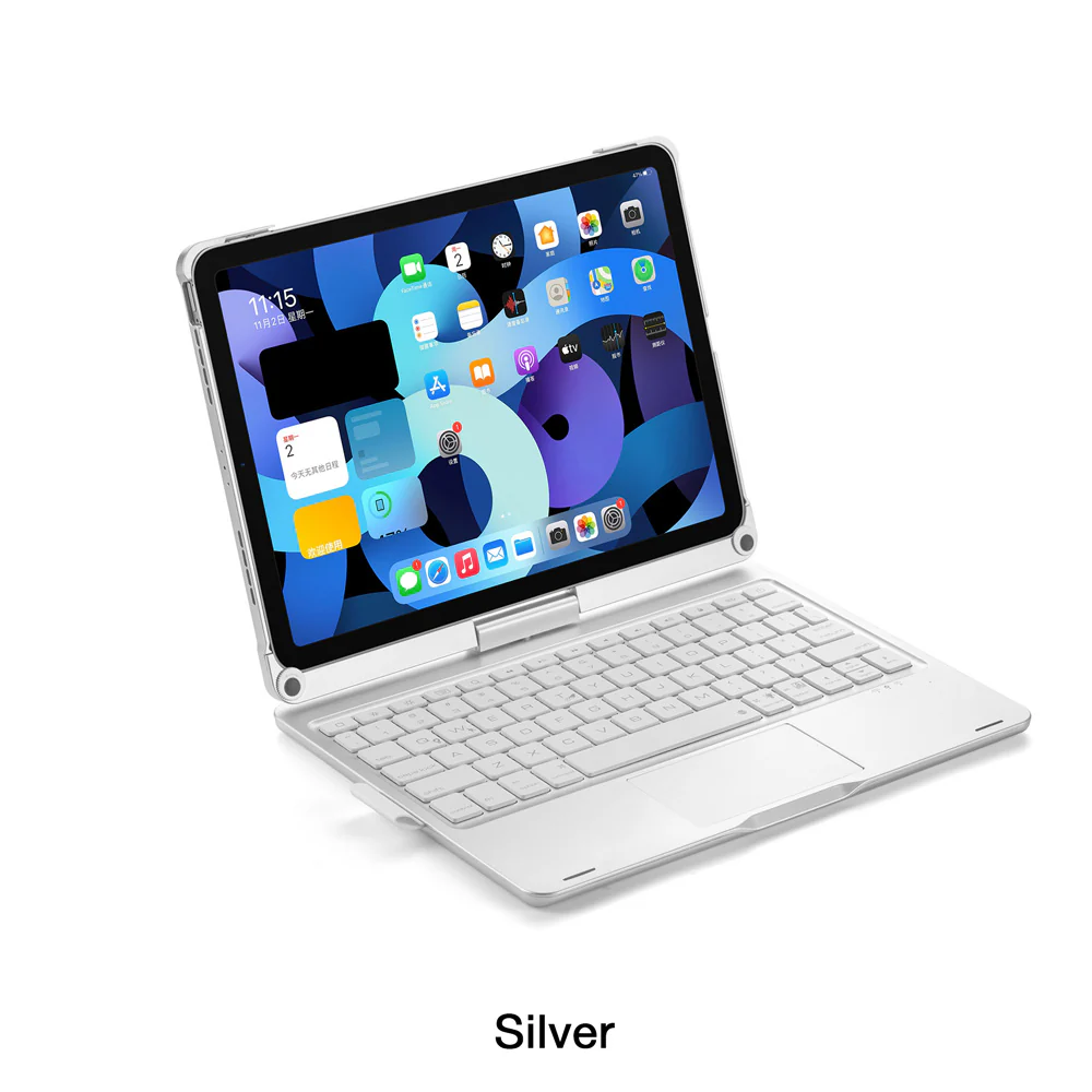 KBA-08_A4 | iPad Air 11 (M2) / (M3) / (M4) & iPad 11-Inch (11th Gen / A16) & iPad 10.9 (10th Gen.) & iPad Air 4 / Air 5 & iPad Pro 11 ( 2nd / 3rd / 4th Gen. ) | Keyboard Case with Touchpad - Image 11
