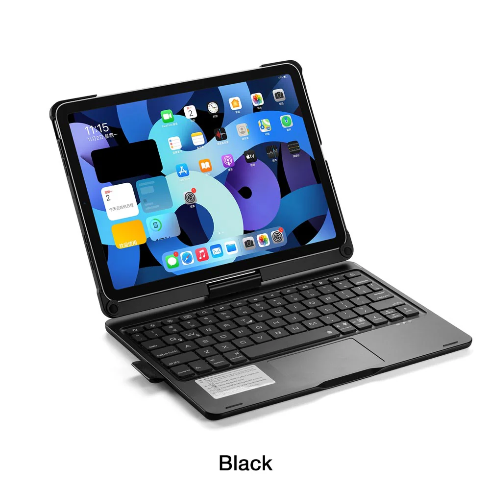 KBA-08_A4 | iPad Air 11 (M2) / (M3) / (M4) & iPad 11-Inch (11th Gen / A16) & iPad 10.9 (10th Gen.) & iPad Air 4 / Air 5 & iPad Pro 11 ( 2nd / 3rd / 4th Gen. ) | Keyboard Case with Touchpad - Image 12