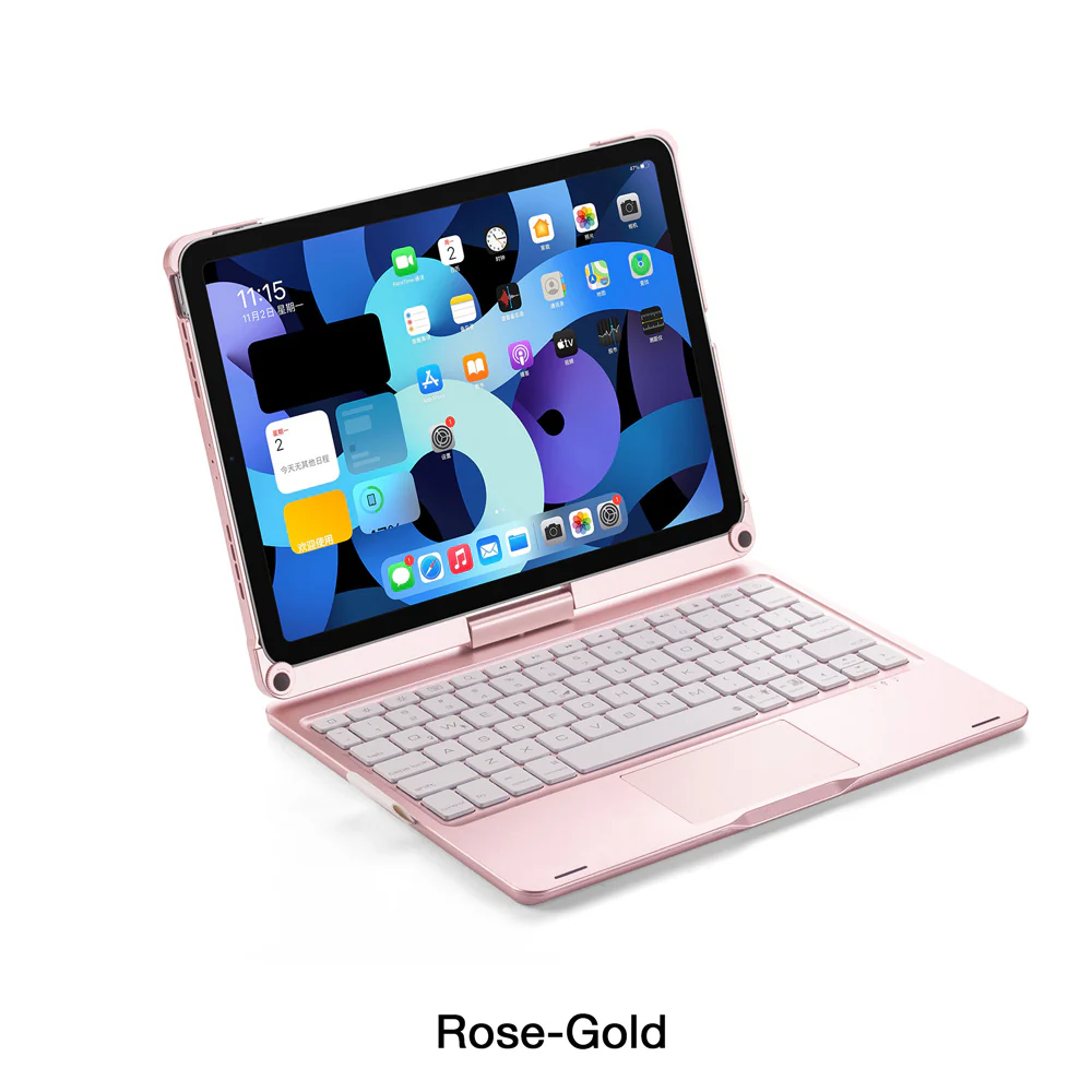 KBA-08_A4 | iPad Air 11 (M2) / (M3) / (M4) & iPad 11-Inch (11th Gen / A16) & iPad 10.9 (10th Gen.) & iPad Air 4 / Air 5 & iPad Pro 11 ( 2nd / 3rd / 4th Gen. ) | Keyboard Case with Touchpad - Image 13