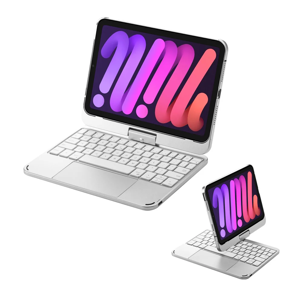 KBA-08_M6 | iPad Mini (A17 Pro) & iPad mini 6 | Keyboard Case with Touchpad - Image 7