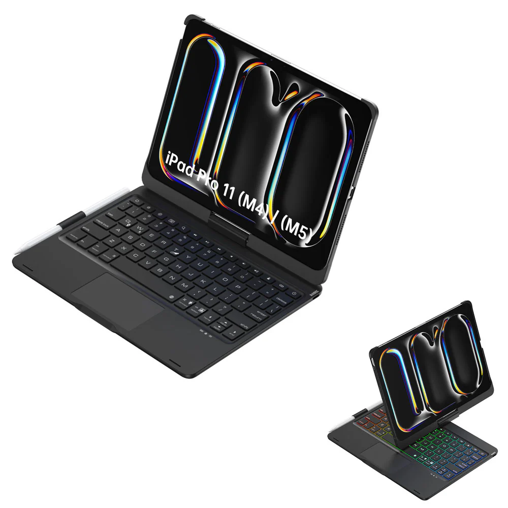 KBA-08_PR11 | iPad Pro 11 (M4) / (M5) | Keyboard Case with Touchpad