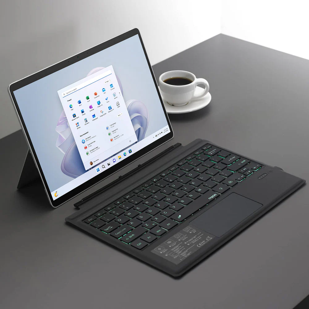 KBA-09 | Wireless Bluetooth Backlit Keyboard with Touchpad | for Microsoft Surface - Image 2