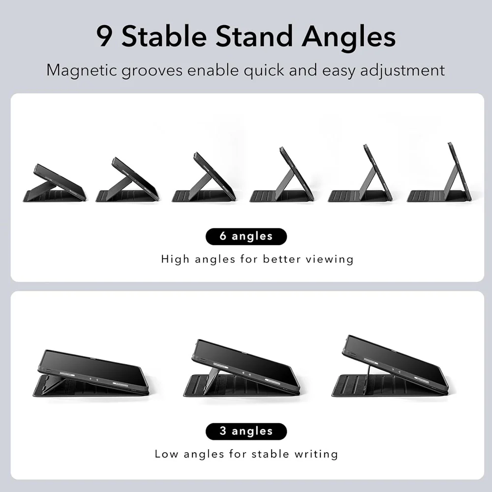 KCV-iPad-PR10 | iPad Pro 13 (M4) / (M5) | Removable Magnetic Cover with Adjustable Stand - Image 3