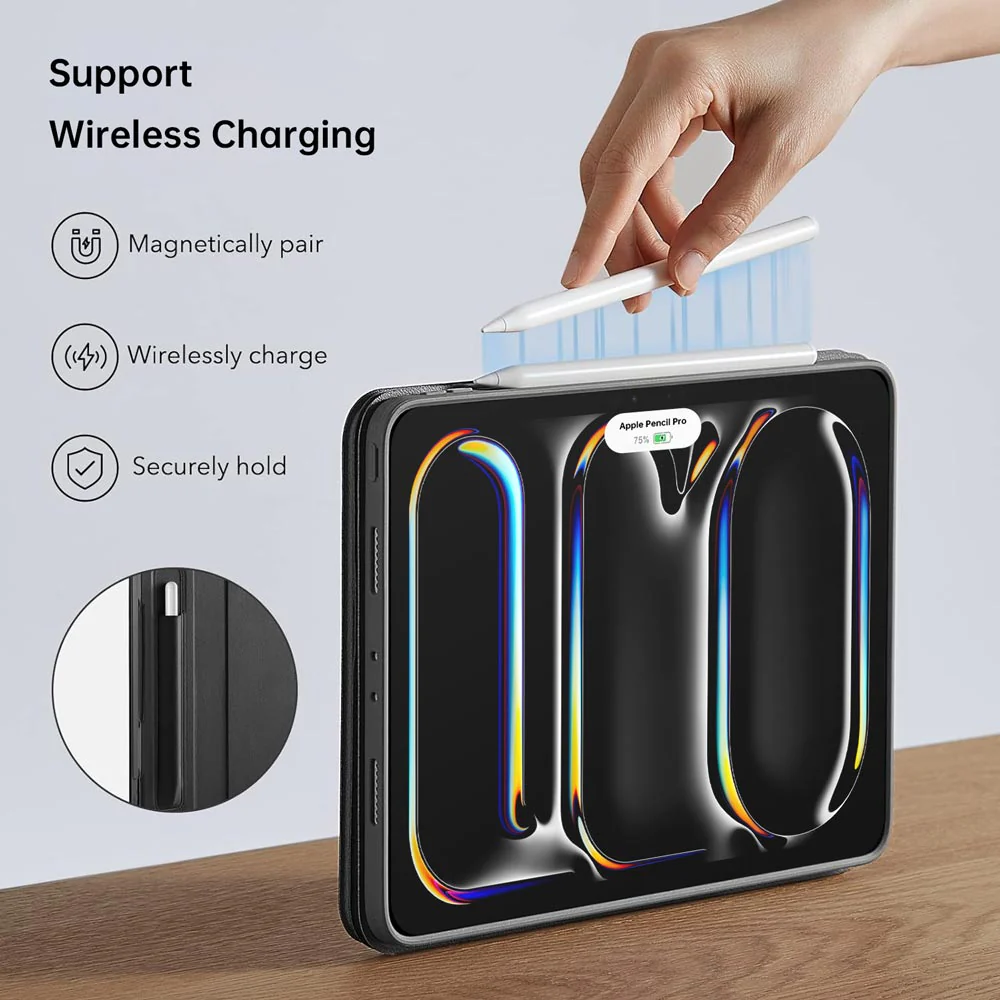 KCV-iPad-PR10 | iPad Pro 13 (M4) / (M5) | Removable Magnetic Cover with Adjustable Stand - Image 7