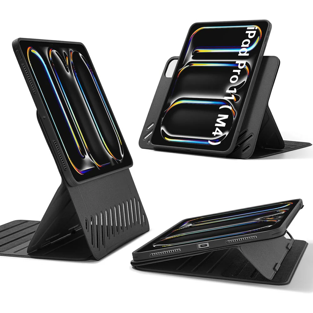 KCV-iPad-PR11 | iPad Pro 11 (M4) / (M5) | Removable Magnetic Cover with Adjustable Stand