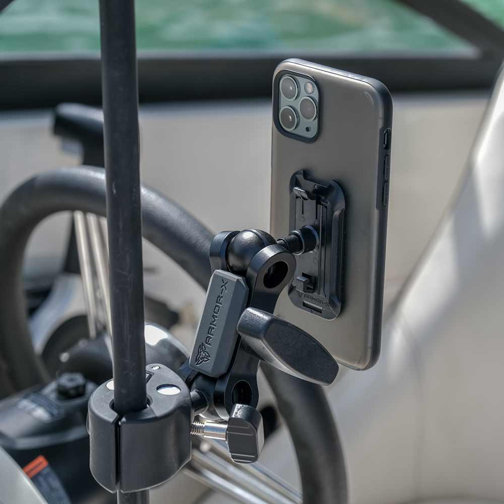 KIT-XF1-P7K-BX3 | Boat Kit | ONE-LOCK Quick Release Bar Mount with Shockproof Case for iPhone - Image 2