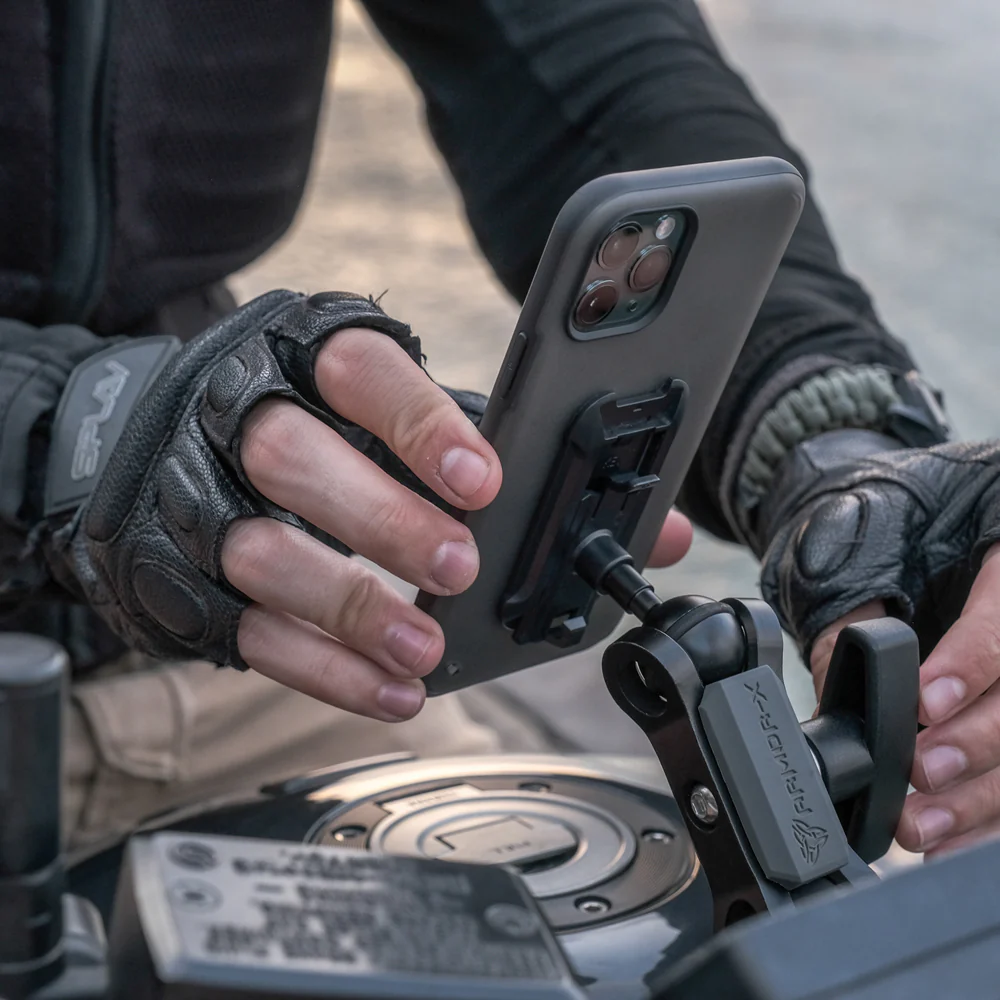 KIT-XF1-P7K-BX3 | Motorbike Kit | ONE-LOCK Quick Release Bar Mount with Shockproof Case for iPhone - Image 2